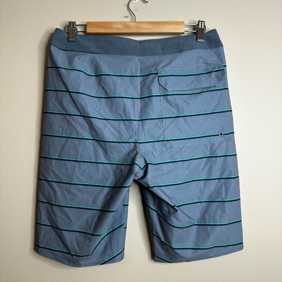 Patagonia Board Shorts Mens 30 Hydropeak Outdoor Striped Beach Stretch Swim Surf - Picture 7 of 14